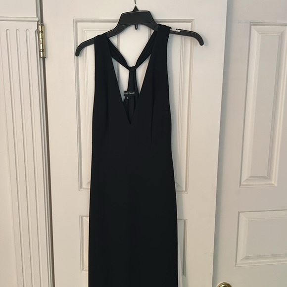 Jill by Jill Stuart Black and White V-neck Sleeveless Chiffon Gown Size 2 - Picture 3 of 6